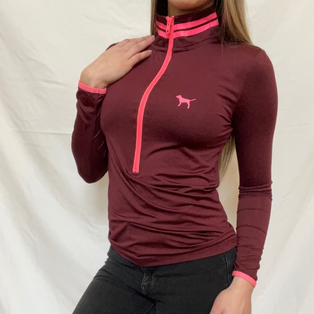 Pink ultimate 3 quarter zip
